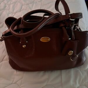 Coach Dark Brown Leather Shoulder Bag